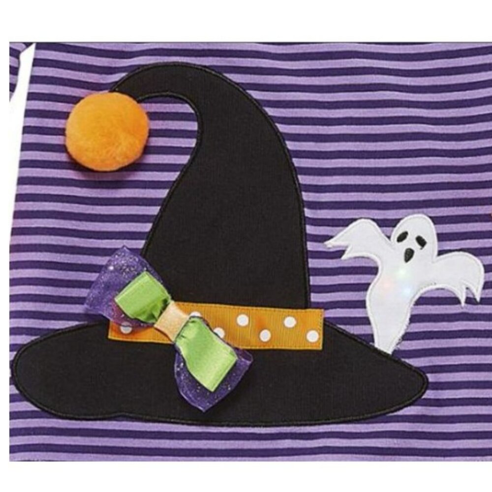 NWT. BLUEBERI BOULEVARD Girls Ghost & Witch Halloween 2-Pc Outfit Set - Picture 3 of 4